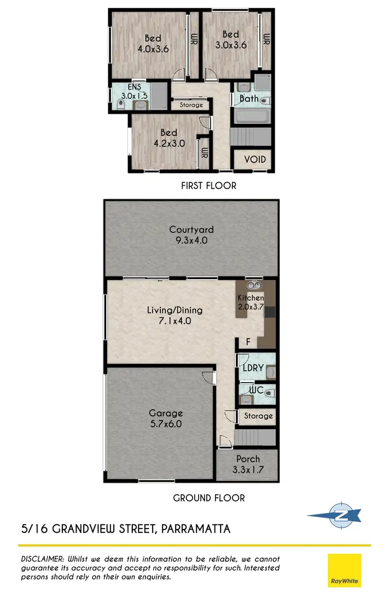 Floorplan of Homely townhouse listing, 5/16-20 Grandview Street, Parramatta NSW 2150