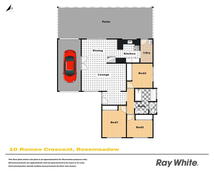 Floorplan of Homely house listing, 10 Romeo Crescent, Rosemeadow NSW 2560