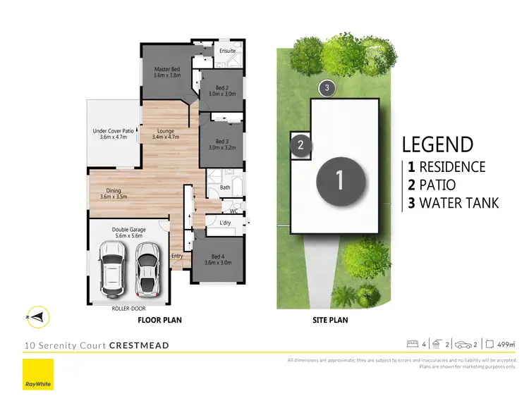 Floorplan of Homely house listing, 10 Serenity Court, Crestmead QLD 4132