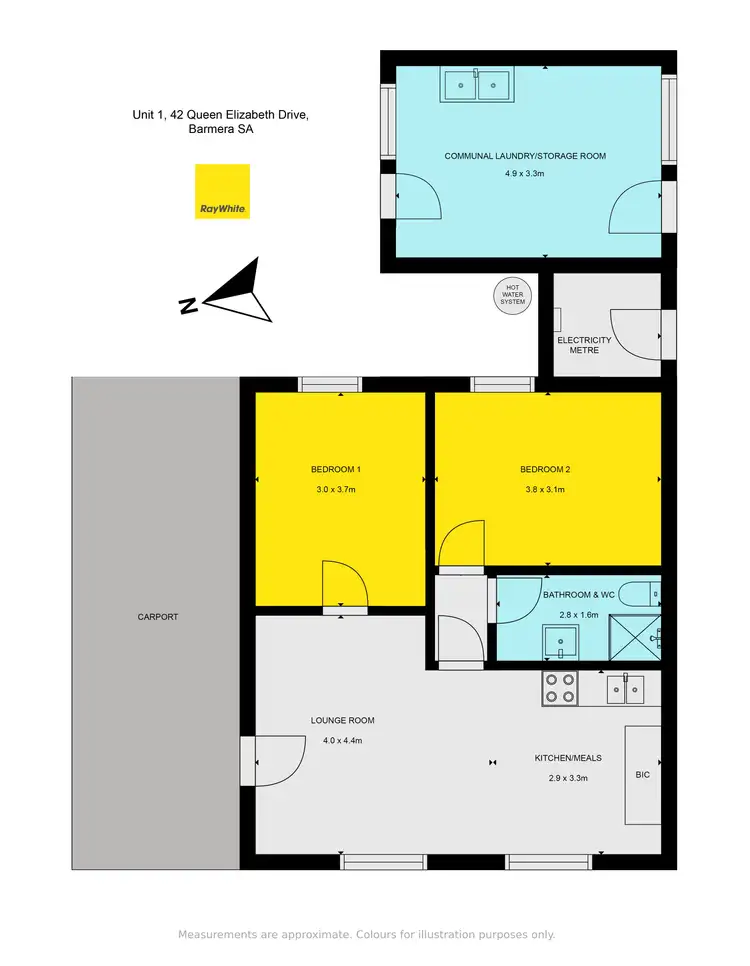 Floorplan of Homely unit listing, 1 & 2/42 Queen Elizabeth Drive, Barmera SA 5345