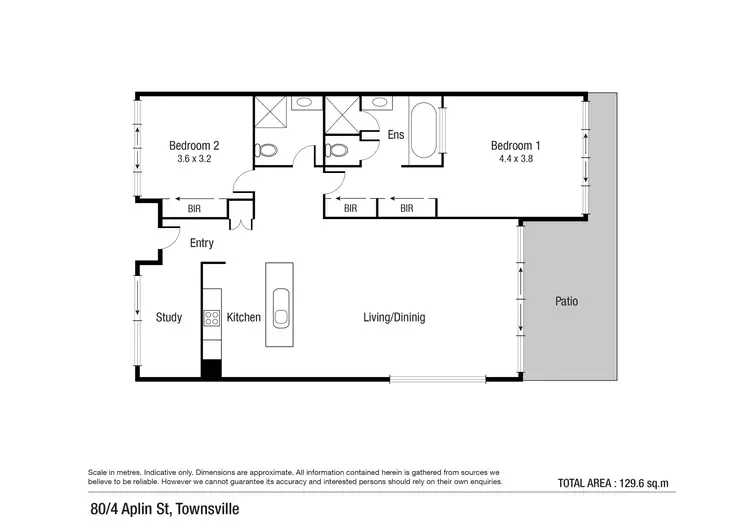 Floorplan of Homely unit listing, 80/502 Flinders Street, Townsville City QLD 4810