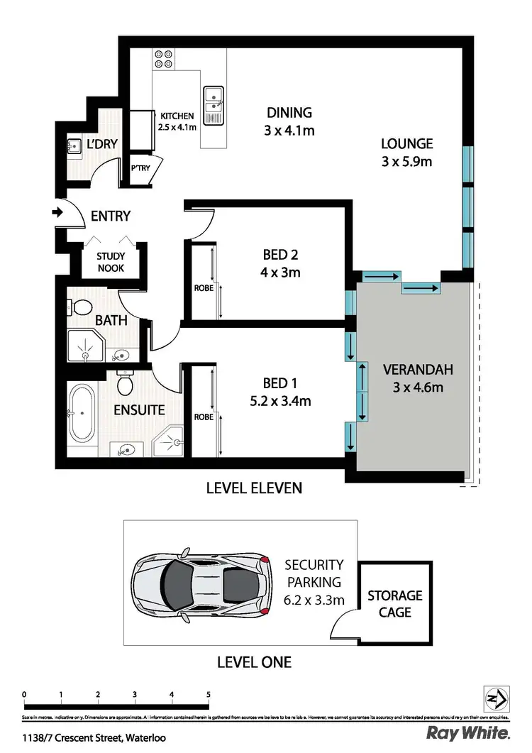 Floorplan of Homely apartment listing, 1138/7 Crescent Street, Waterloo NSW 2017