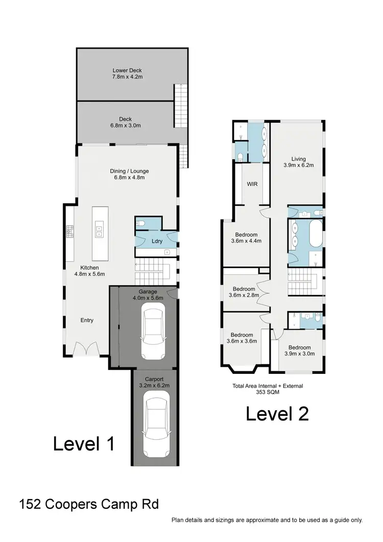 Floorplan of Homely house listing, 152 Coopers Camp Road, Bardon QLD 4065