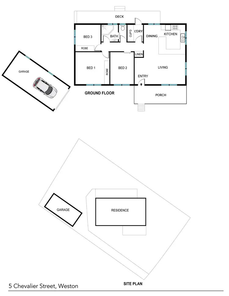 Floorplan of Homely house listing, 5 Chevalier Street, Weston ACT 2611
