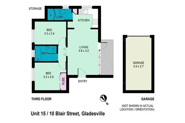 Floorplan of Homely apartment listing, 15/10 Blair Street, Gladesville NSW 2111