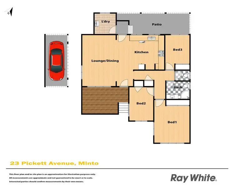 Floorplan of Homely house listing, 23 Pickett Avenue, Minto NSW 2566