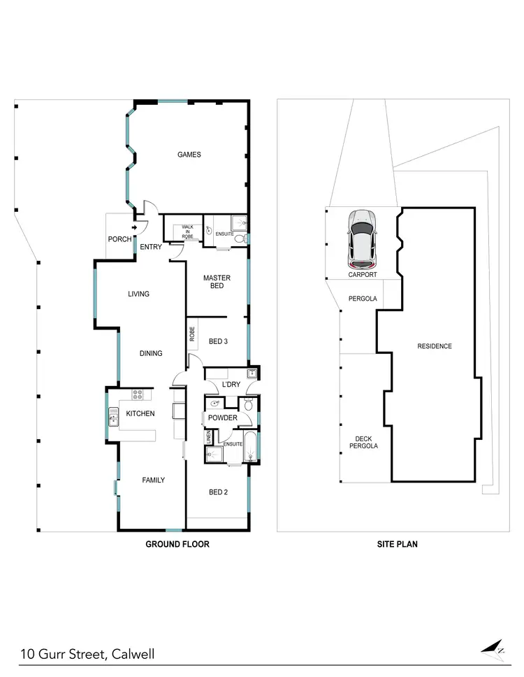 Floorplan of Homely house listing, 10 Gurr Street, Calwell ACT 2905