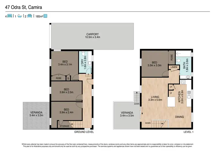 Floorplan of Homely house listing, 47 Odra Street, Camira QLD 4300