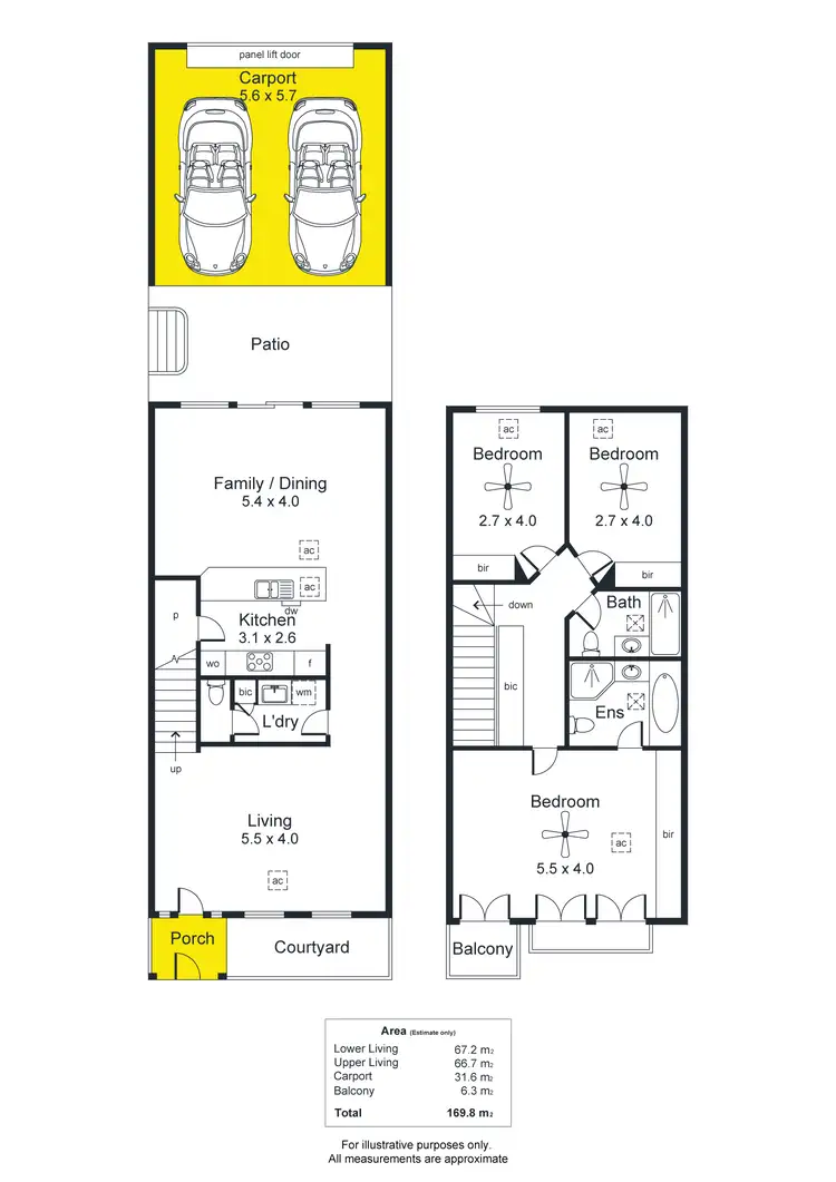Floorplan of Homely townhouse listing, 10 Lyons Parade, Forestville SA 5035
