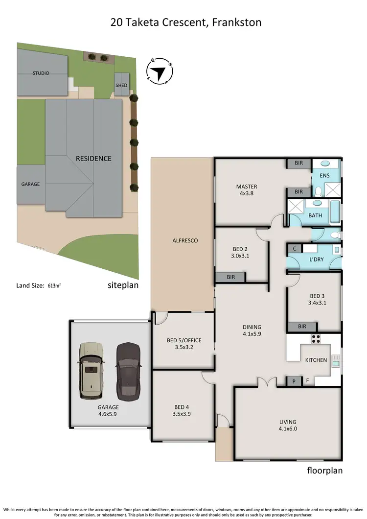 Floorplan of Homely house listing, 20 Taketa Crescent, Frankston VIC 3199