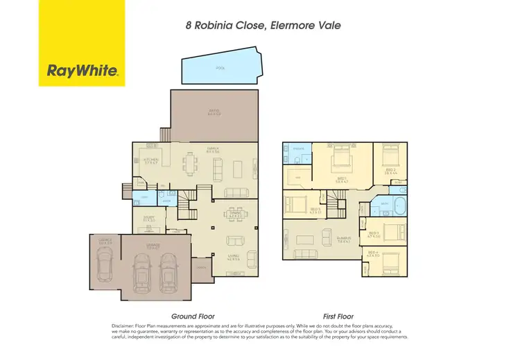 Floorplan of Homely house listing, 8 Robinia Close, Elermore Vale NSW 2287