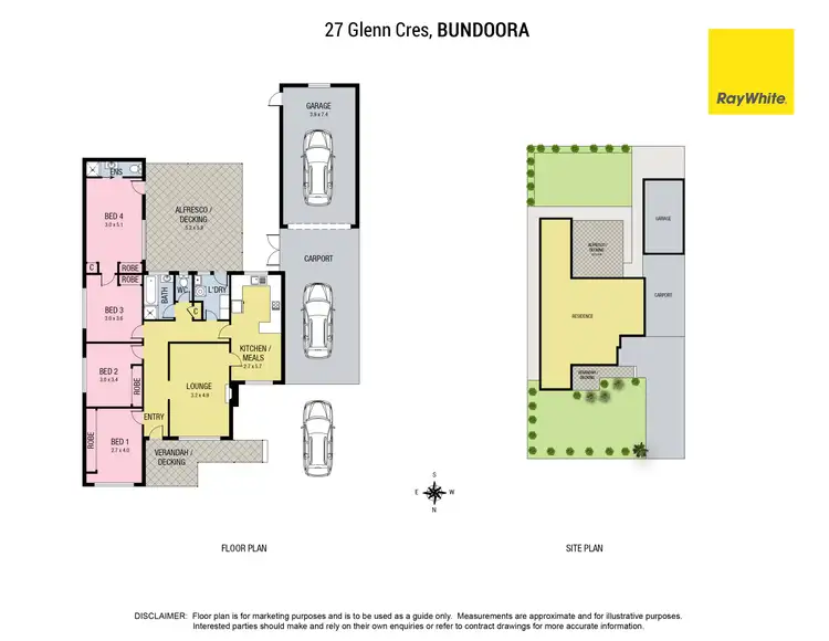 Floorplan of Homely house listing, 27 Glenn Crescent, Bundoora VIC 3083