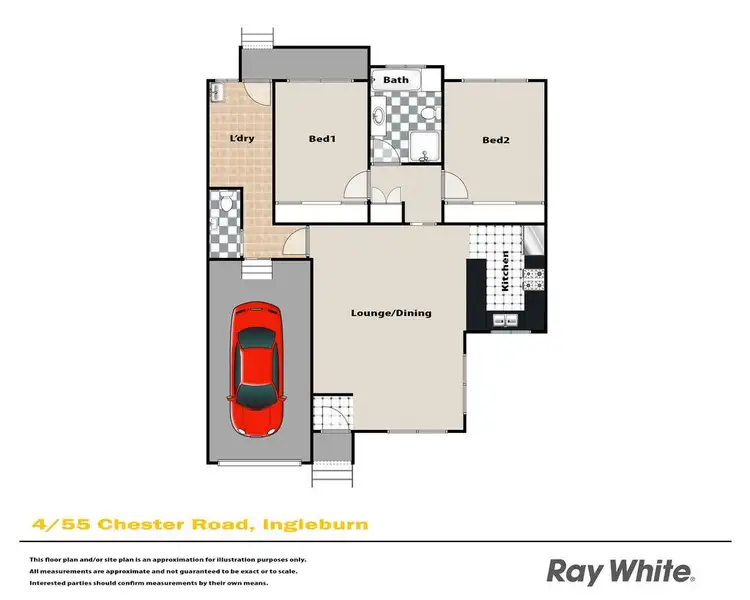 Floorplan of Homely villa listing, 4/55 Chester Road, Ingleburn NSW 2565