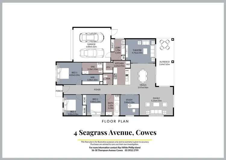 Floorplan of Homely house listing, 4 Seagrass Avenue, Cowes VIC 3922