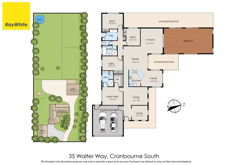 Floorplan of Homely house listing, 35 Walter Way, Cranbourne South VIC 3977