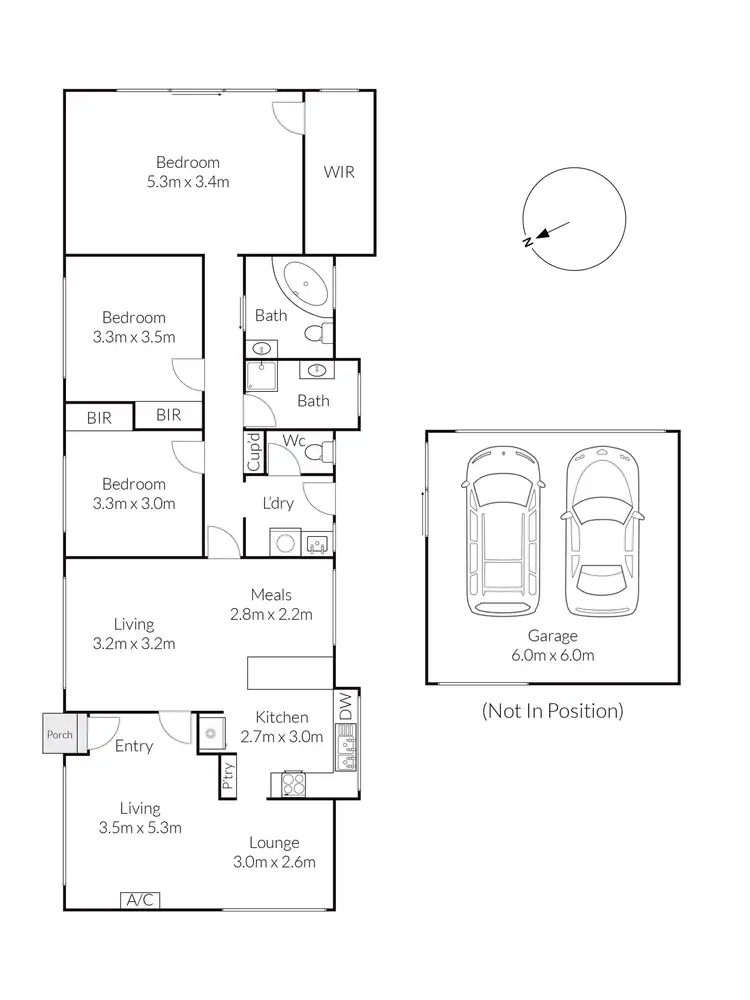 Floorplan of Homely house listing, 4 Cloverdale Drive, Corio VIC 3214