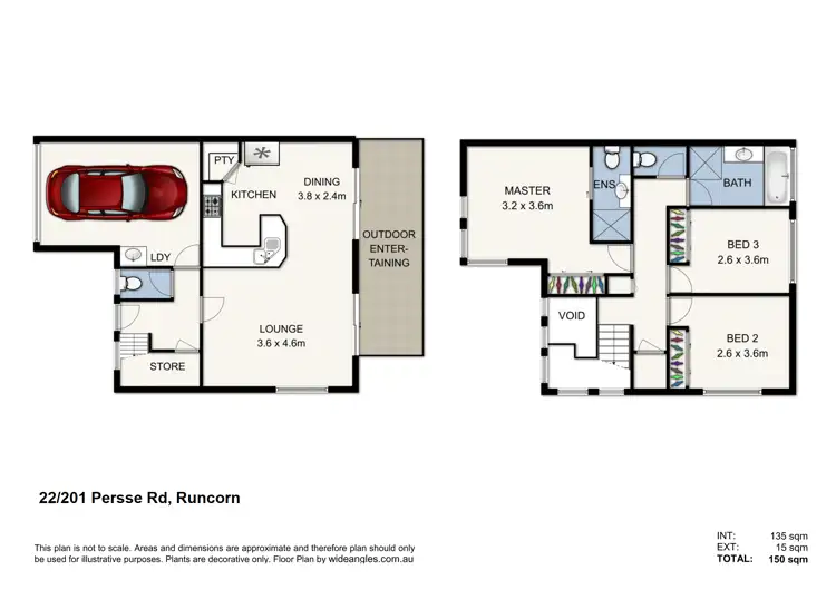 Floorplan of Homely townhouse listing, 22/201 Persse Road, Runcorn QLD 4113