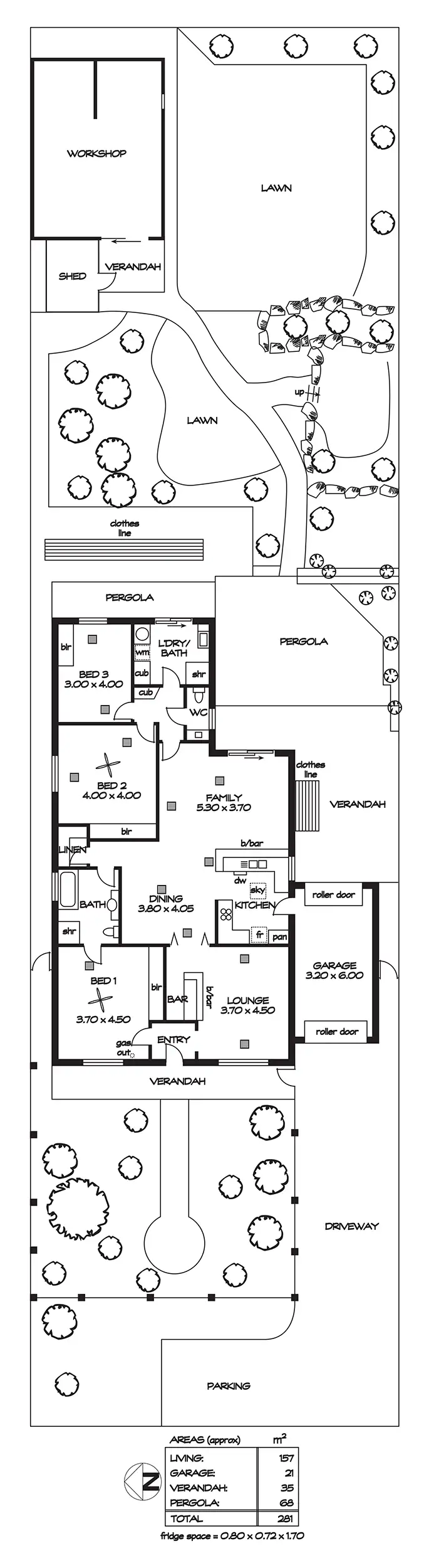Floorplan of Homely house listing, 13 Hancock Road, Vista SA 5091