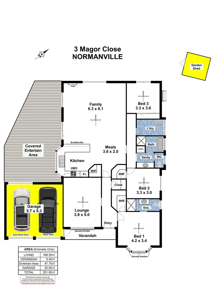 Floorplan of Homely house listing, 3 Magor Close, Normanville SA 5204