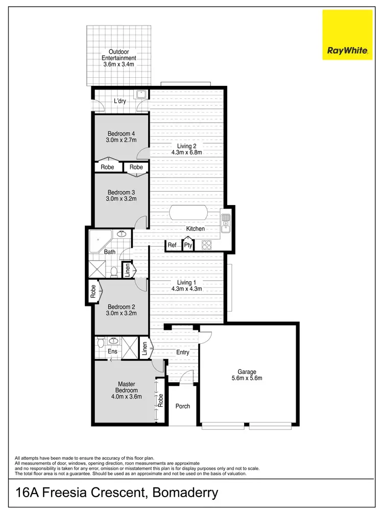 Floorplan of Homely house listing, 16A Freesia Crescent, Bomaderry NSW 2541
