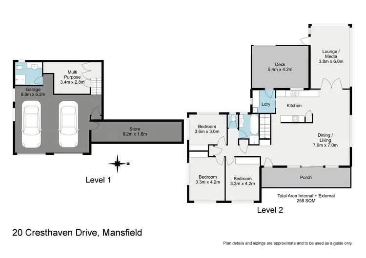 Floorplan of Homely house listing, 20 Cresthaven Drive, Mansfield QLD 4122