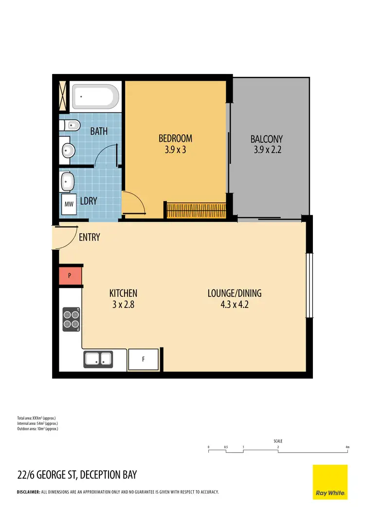 Floorplan of Homely unit listing, 22/6 George Street, Deception Bay QLD 4508
