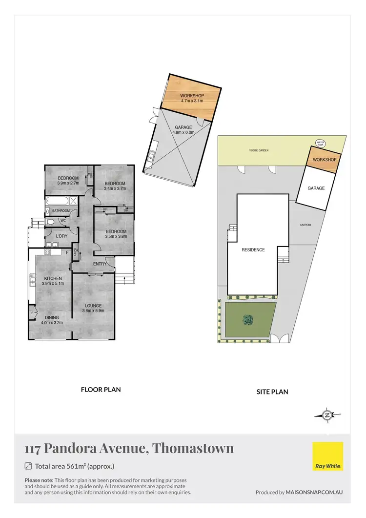 Floorplan of Homely house listing, 117 Pandora Avenue, Thomastown VIC 3074