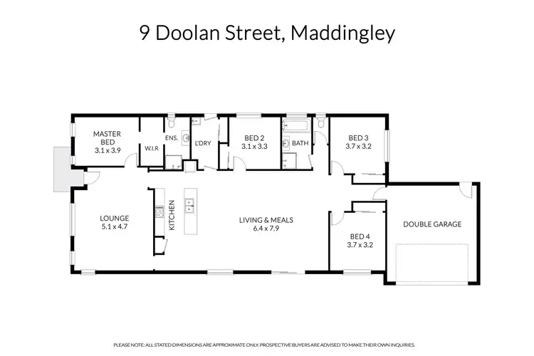 Floorplan of Homely house listing, 9 Doolan Street, Maddingley VIC 3340