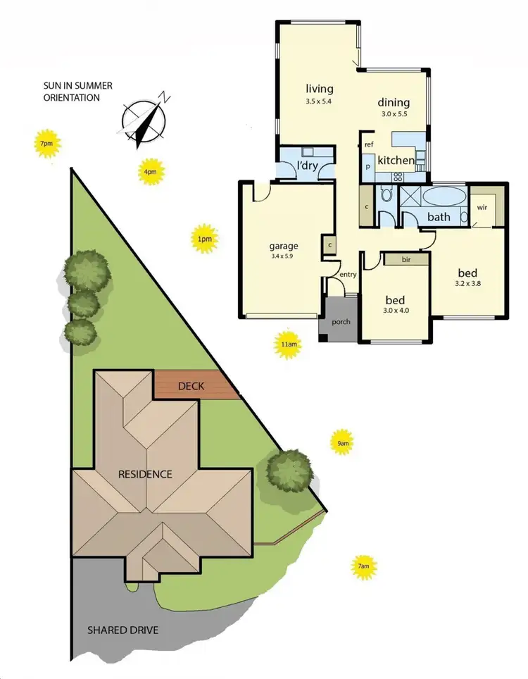 Floorplan of Homely unit listing, 2/30 Glenelg Avenue, Frankston VIC 3199