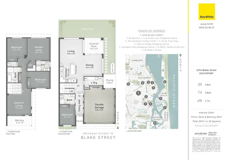 Floorplan of Homely house listing, 3/54 Blake Street, Southport QLD 4215