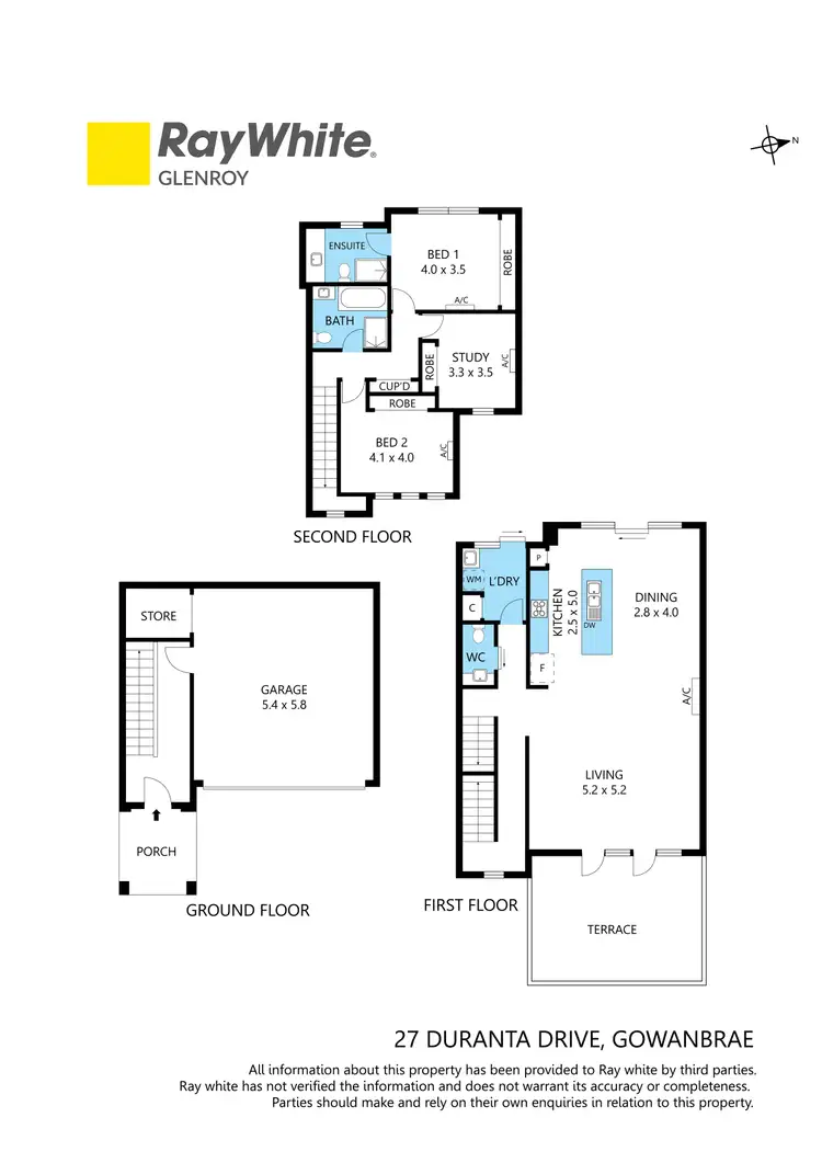 Floorplan of Homely house listing, 27 Duranta Drive, Gowanbrae VIC 3043