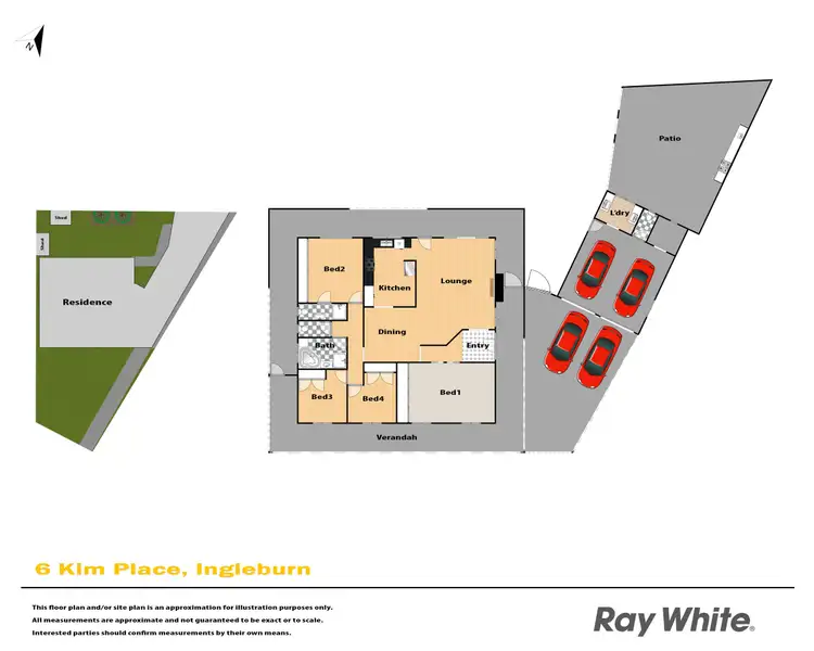 Floorplan of Homely house listing, 6 Kim Place, Ingleburn NSW 2565