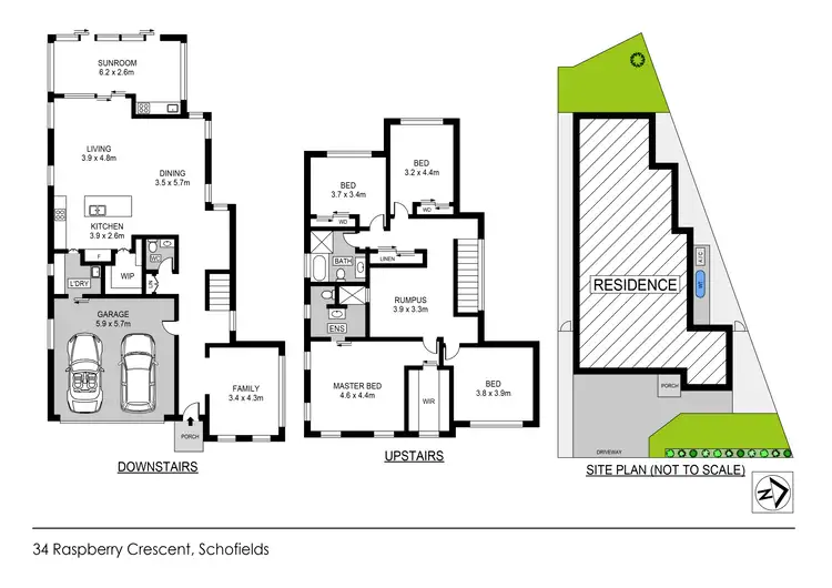 Floorplan of Homely house listing, 34 Raspberry Crescent, Schofields NSW 2762