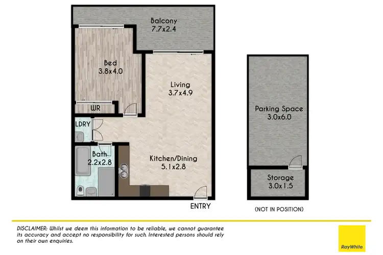 Floorplan of Homely apartment listing, 206/8D Myrtle Street, Prospect NSW 2148