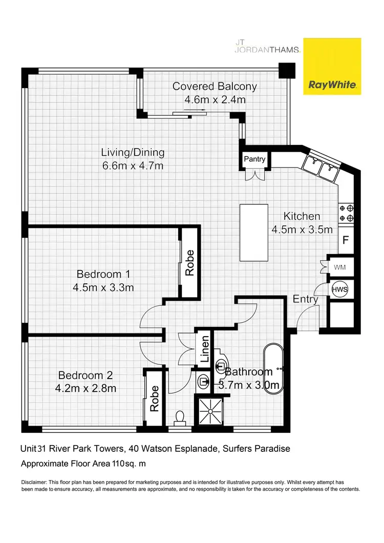 Floorplan of Homely apartment listing, 31/40 Watson Esplanade, Surfers Paradise QLD 4217