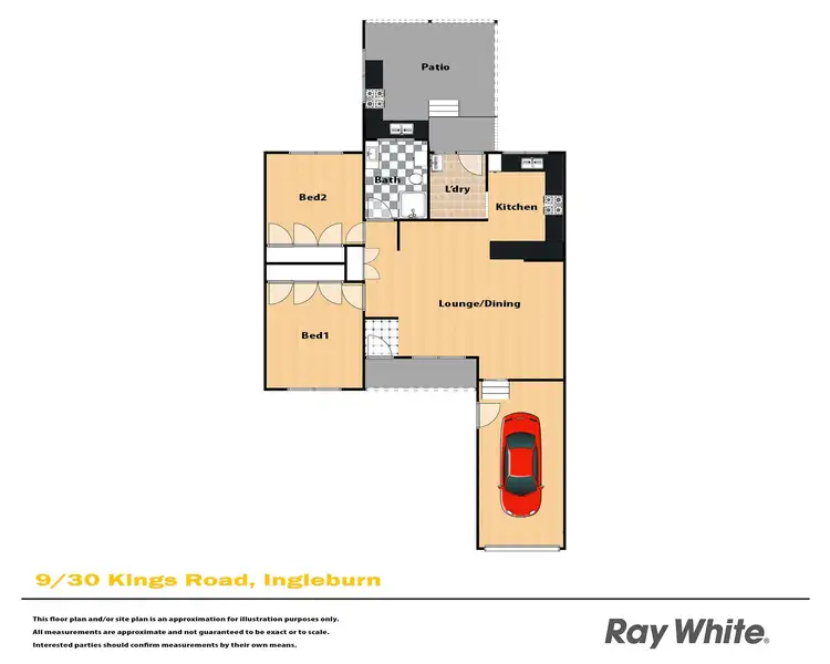 Floorplan of Homely villa listing, 9/30 Kings Road, Ingleburn NSW 2565