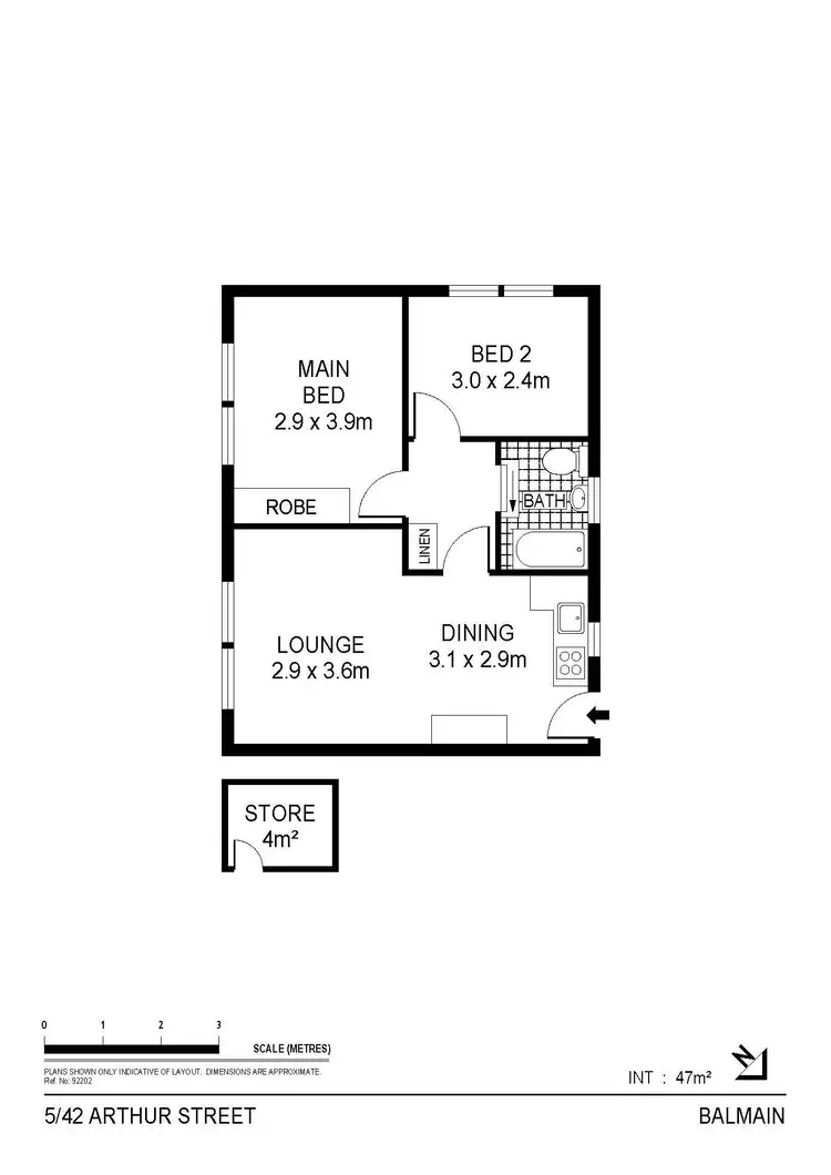 Floorplan of Homely unit listing, 5/42 Arthur Street, Balmain NSW 2041