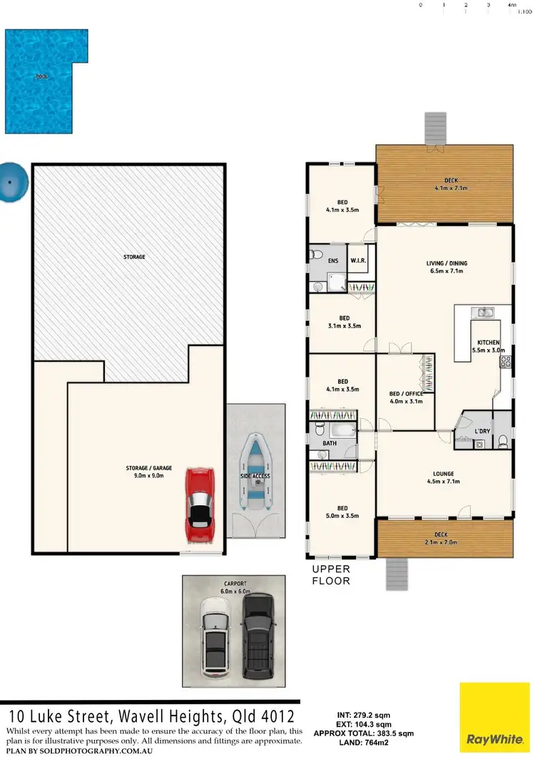 Floorplan of Homely house listing, 10 Luke Street, Wavell Heights QLD 4012