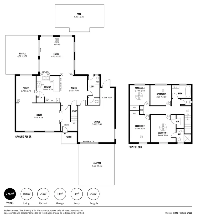 Floorplan of Homely house listing, 7 Dumphries Street, Flagstaff Hill SA 5159