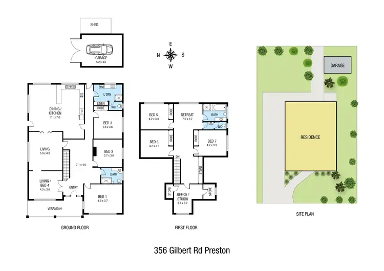 Floorplan of Homely house listing, 356 Gilbert Road, Preston VIC 3072
