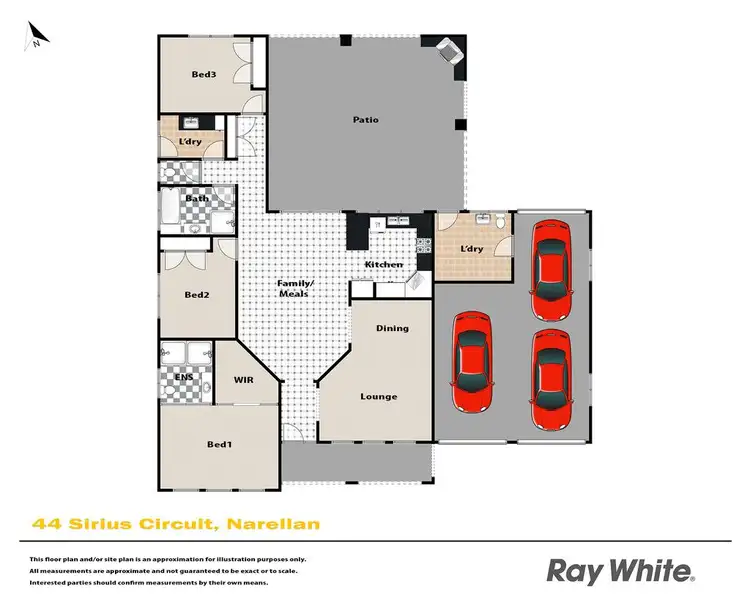Floorplan of Homely house listing, 44 Sirius Circuit, Narellan NSW 2567