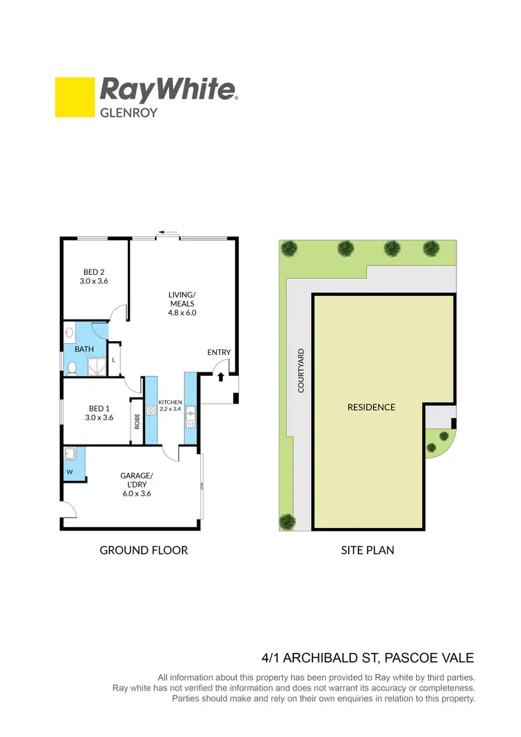 Floorplan of Homely villa listing, 4/1 Archibald Street, Pascoe Vale VIC 3044