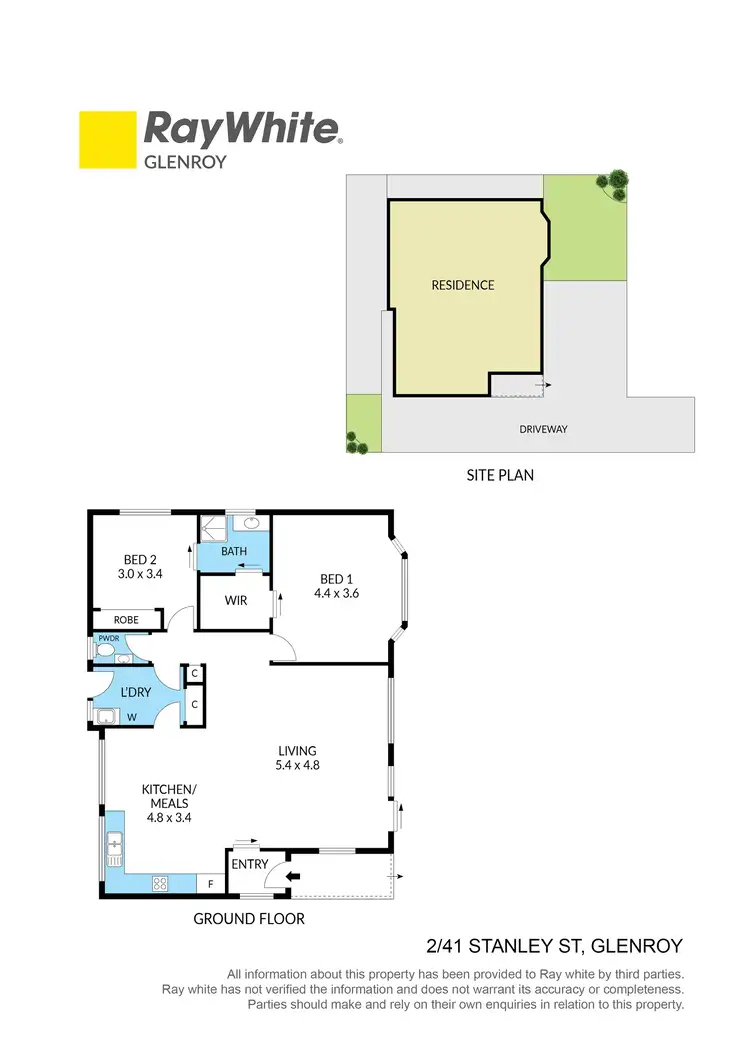 Floorplan of Homely unit listing, 2/41 Stanley Street, Glenroy VIC 3046