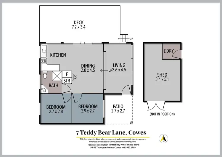 Floorplan of Homely house listing, 7 Teddy Bear Lane, Cowes VIC 3922
