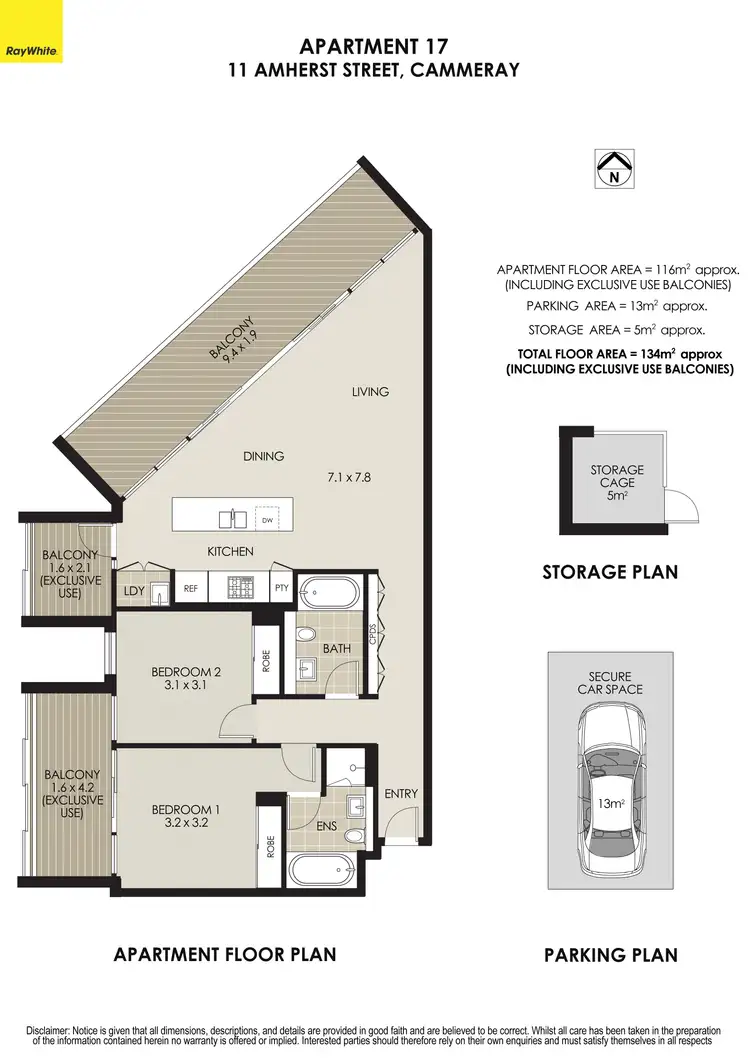 Floorplan of Homely apartment listing, 17/11 Amherst Street, Cammeray NSW 2062