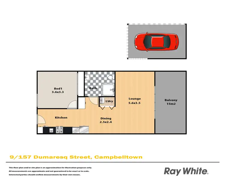 Floorplan of Homely apartment listing, 9/157-159 Dumaresq Street, Campbelltown NSW 2560