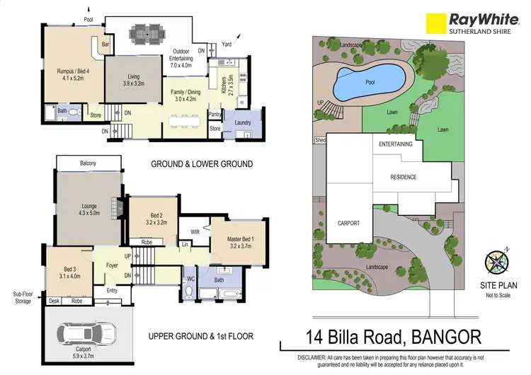 Floorplan of Homely house listing, 14 Billa Road, Bangor NSW 2234