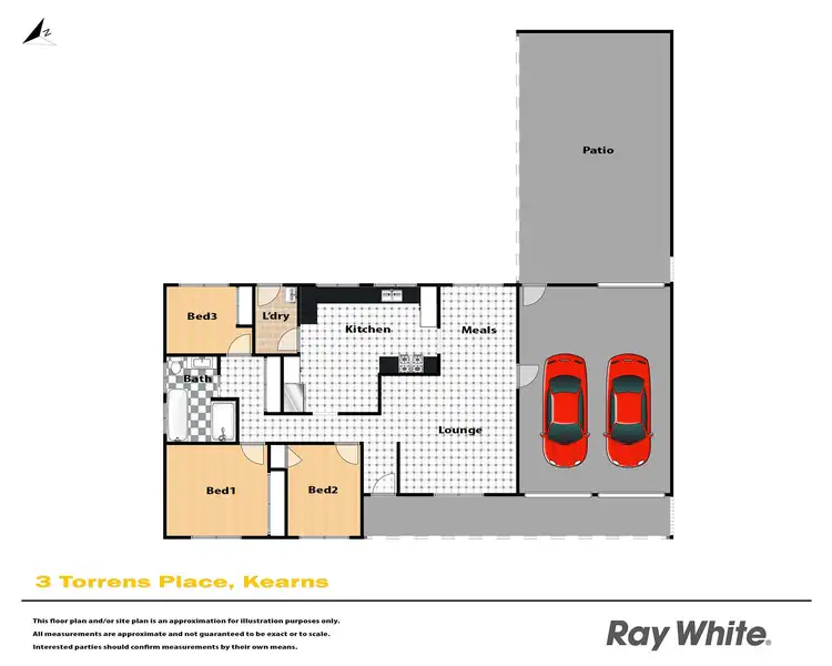 Floorplan of Homely house listing, 3 Torrens Place, Kearns NSW 2558