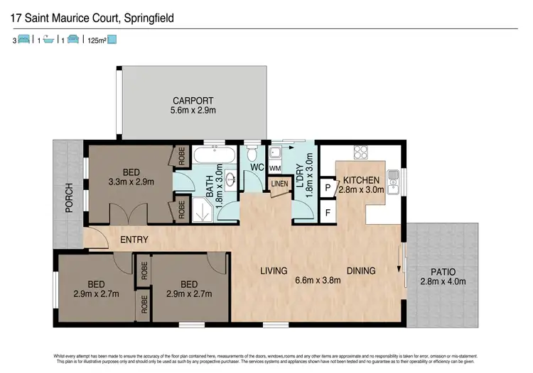 Floorplan of Homely house listing, 17 Saint Maurice Court, Springfield QLD 4300