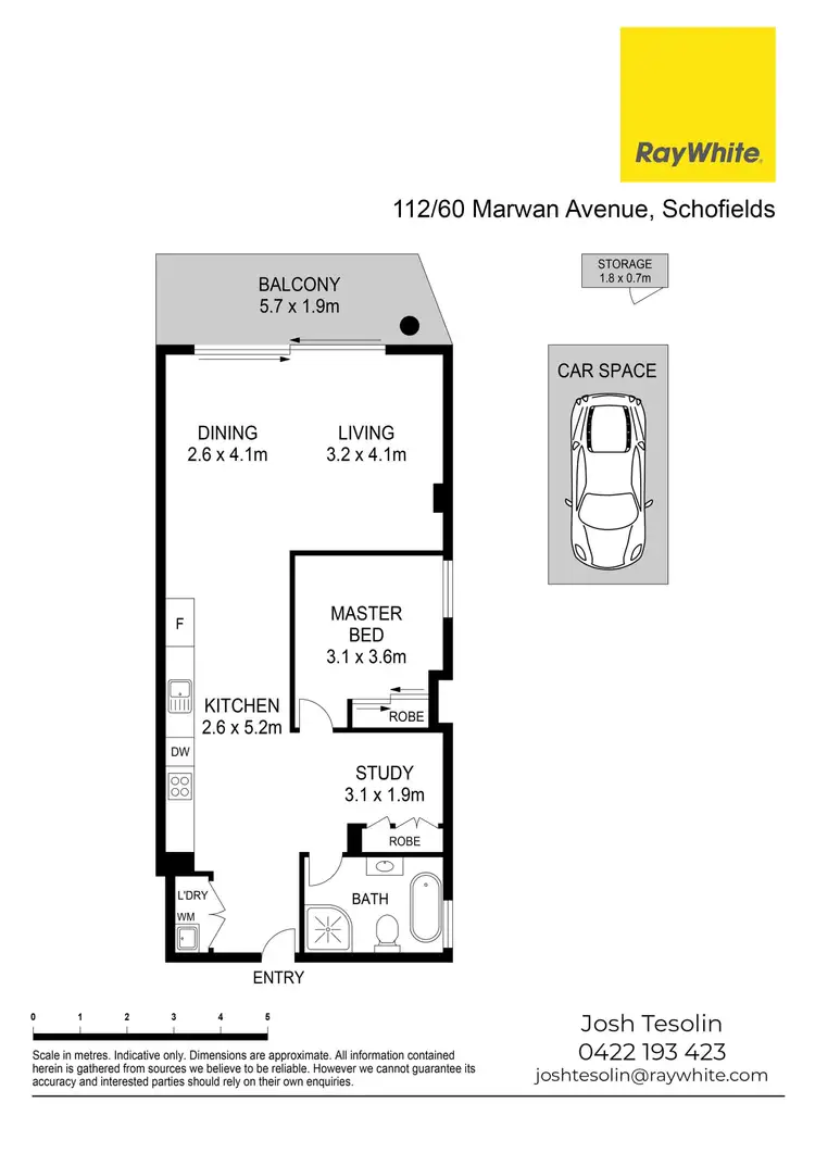 Floorplan of Homely unit listing, 112/60 Marwan Avenue, Schofields NSW 2762